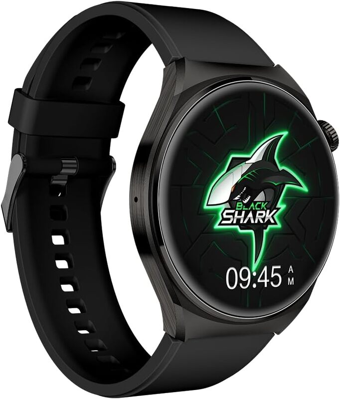 Black Shark S1 Smart Watch 1.43'' AMOLED Screen, 10 Days Battery Life, IP68 Waterproof, Health Monitoring, Wireless Charging - Black